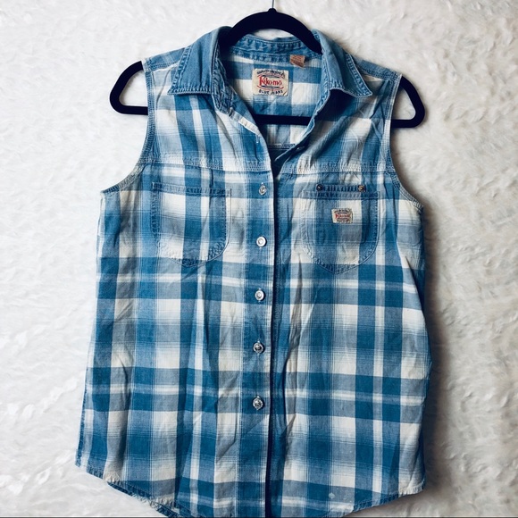 VTG Kikomo Jeans sleeveless top sz Med - Picture 7 of 9